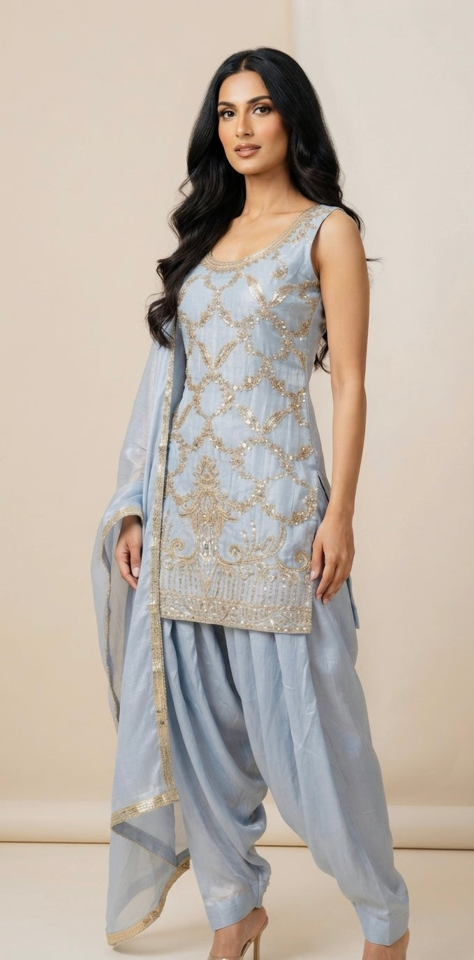 Embroidered farshi salwar suit SF518