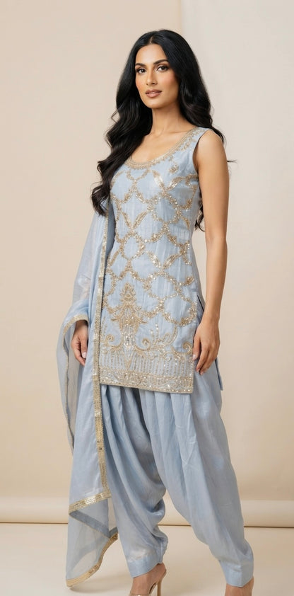 Embroidered farshi salwar suit SF518
