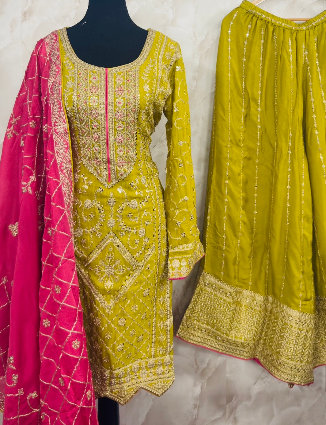 Beautiful party wear sharara suit