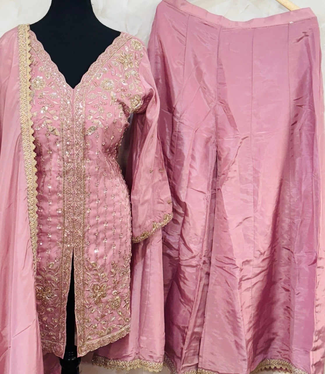 Crepe sharara suit SF450