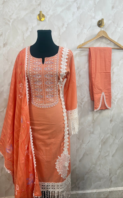 Pakistani suit with tulip pants