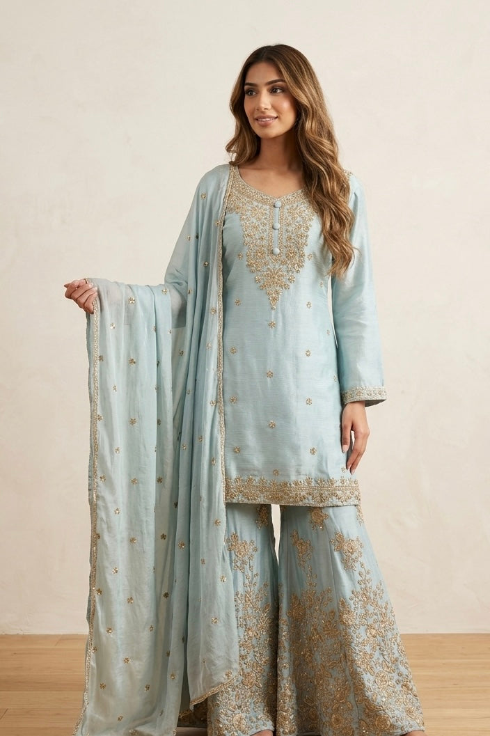 Heavy sharara suit SF517