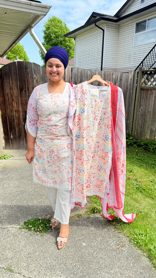 Pakistani pure cotton suit