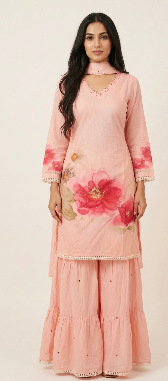 Pure cotton garara suit SF502