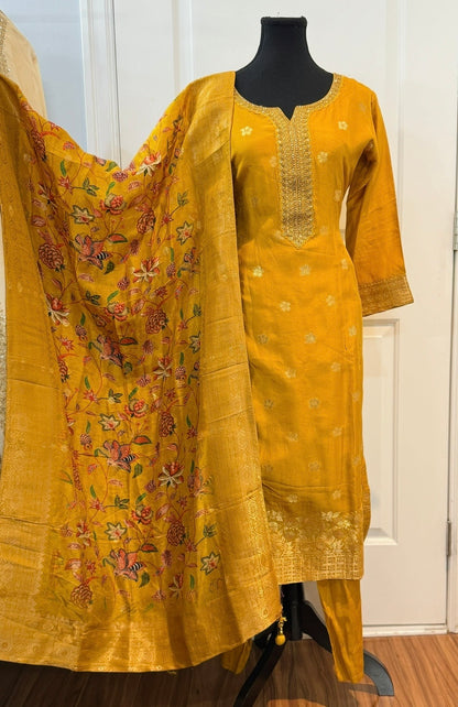 Silk banarasi suit