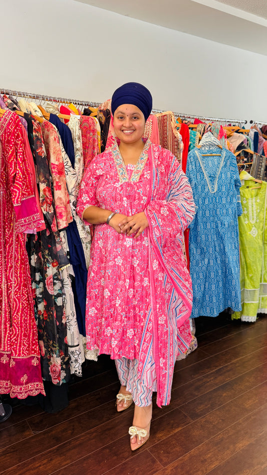 Pure cotton A line suit