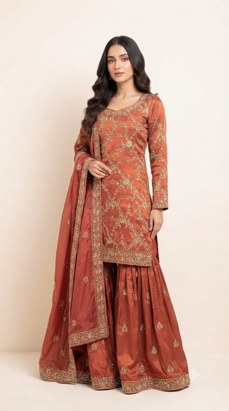 Party wear garara suit SF467