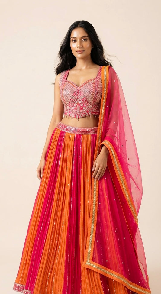 Beautiful jago style lehnga SF460