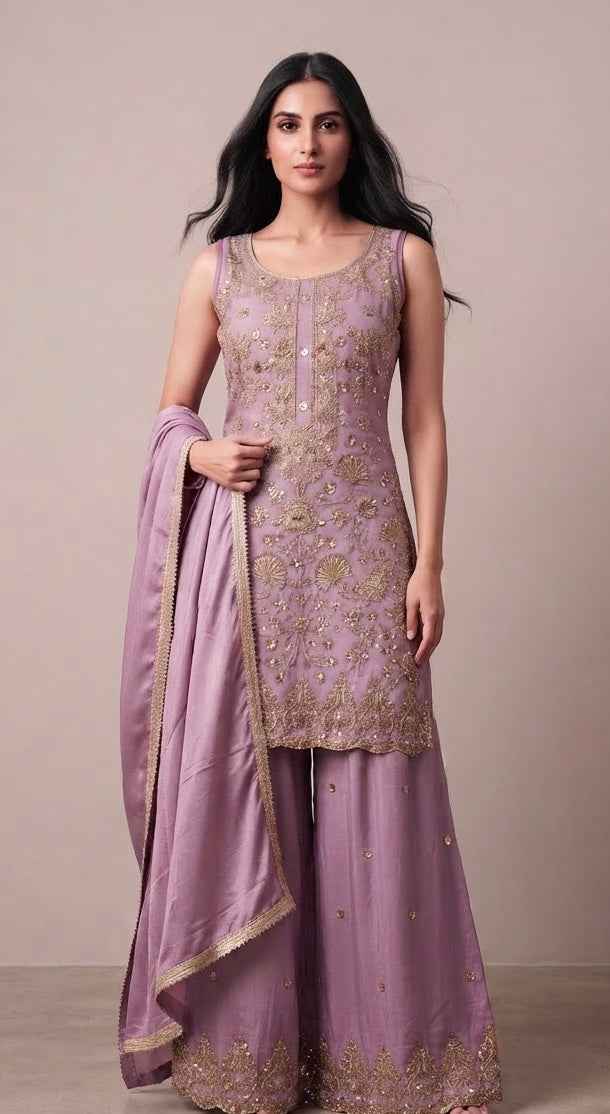 Beautiful sharara suit SF593