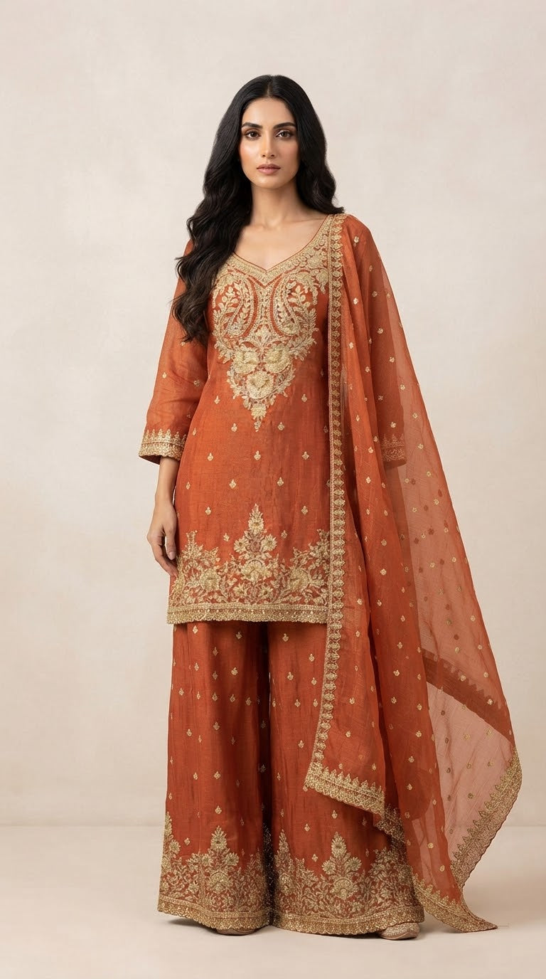 Party wear sharar suit SF660