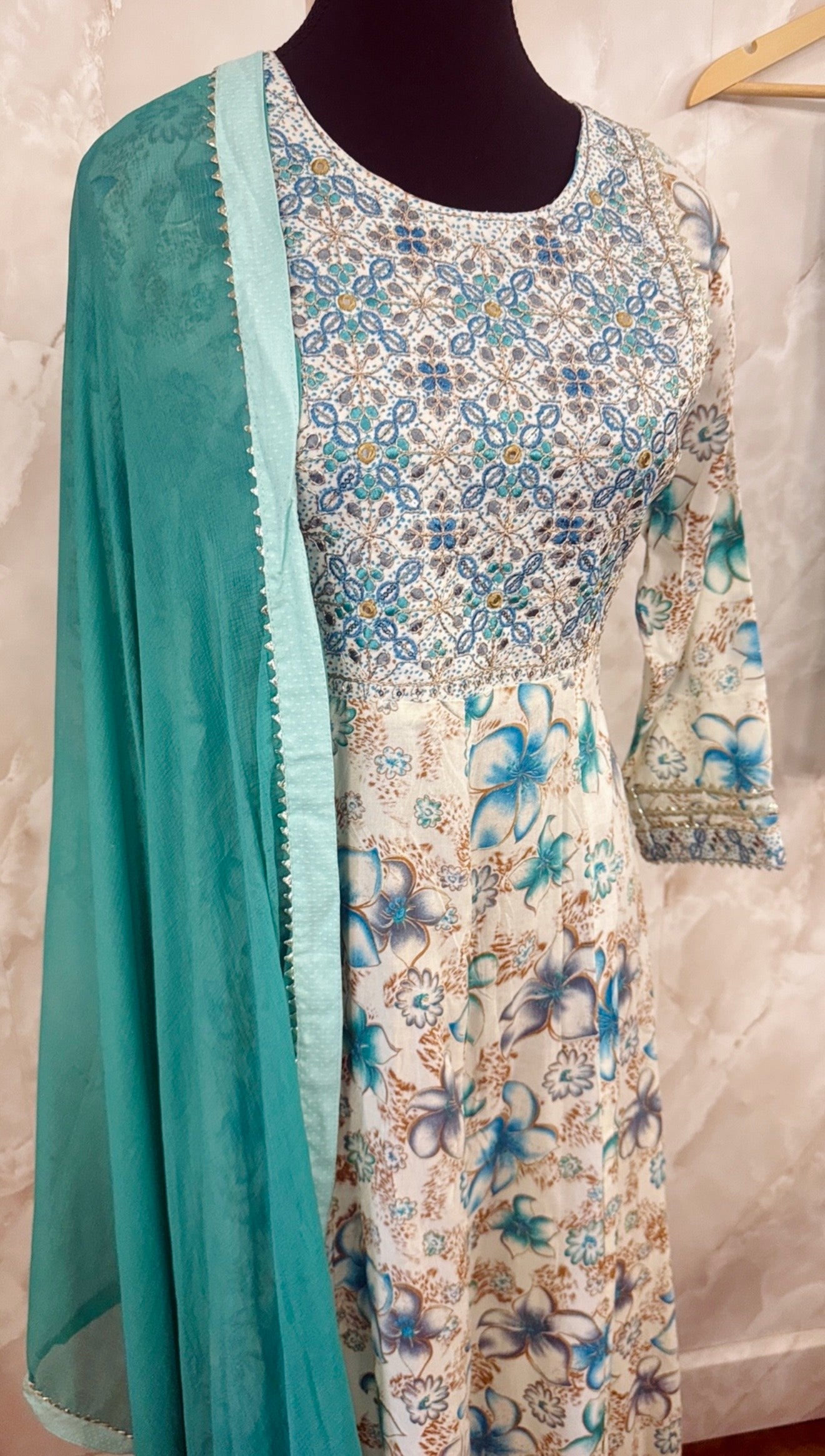 Rayon anarkali suit