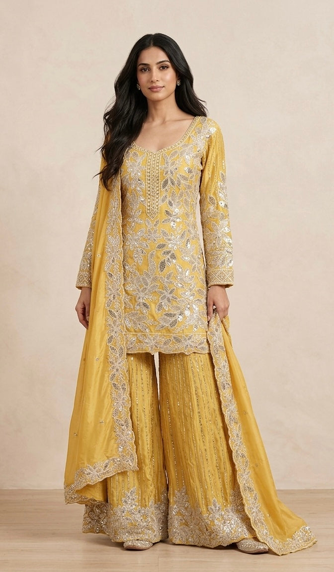 Party wear sharara suit SF516