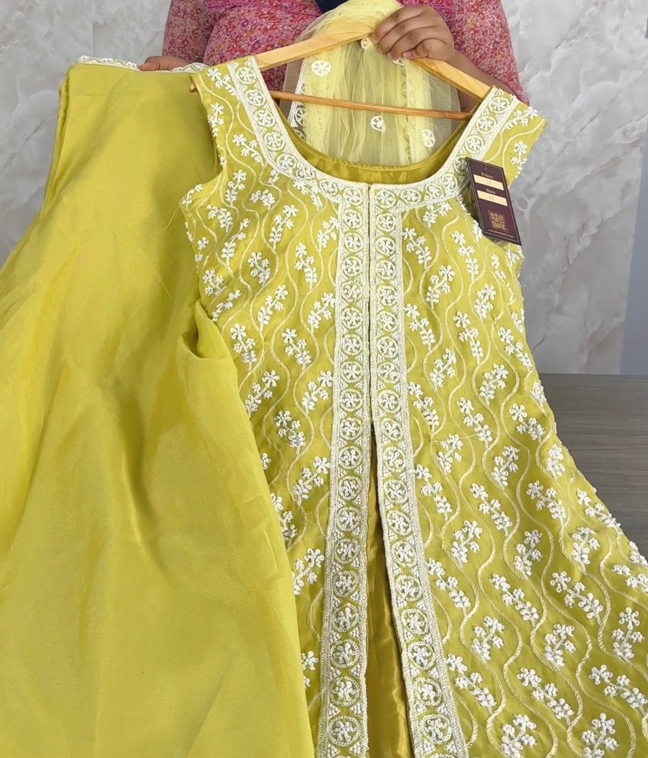 Designer suit with sharara and duptta