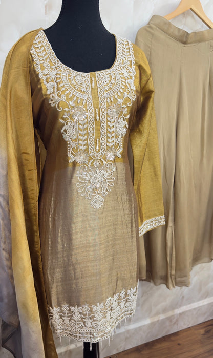 Shimmer plazzo suit SF430