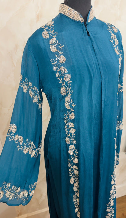 Pure chinnon sharara suit