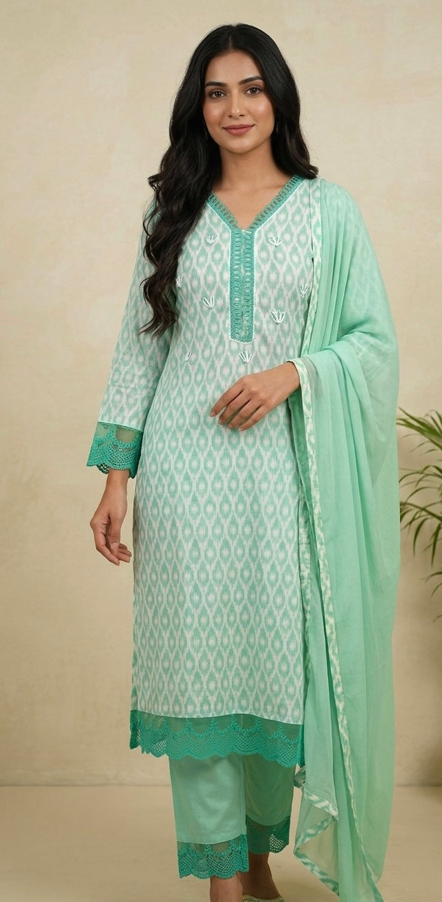 Rayon suit with pants