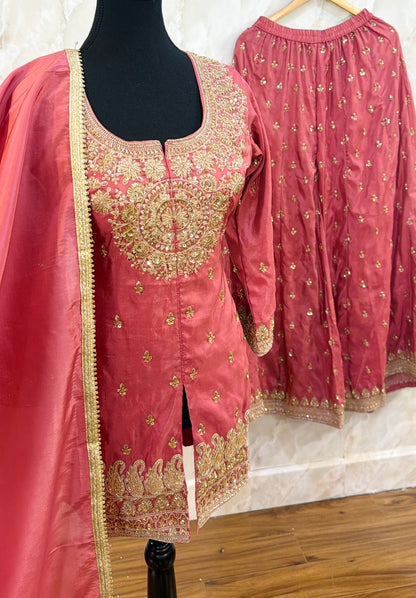 Beautiful sharara suit SF600