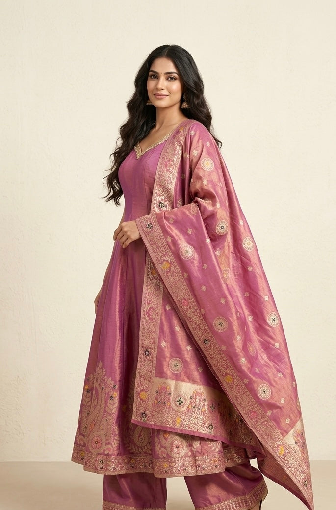 Banarasi style anarkali SF514