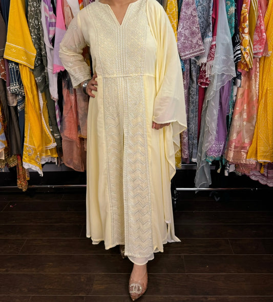 Georgette embroidered suit