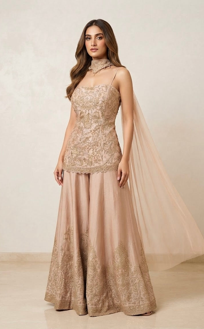 Designer sharara set SF627