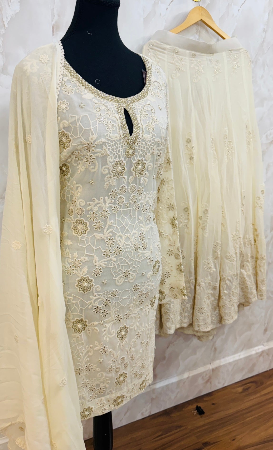 Georgette sharara suit