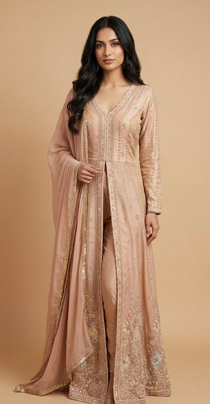 Front slit anarkali SF515