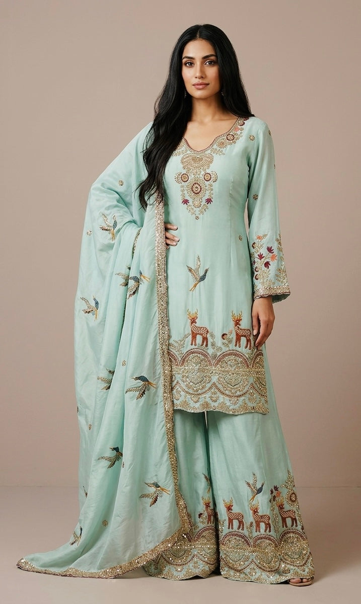 Heavy sharara suit SF513