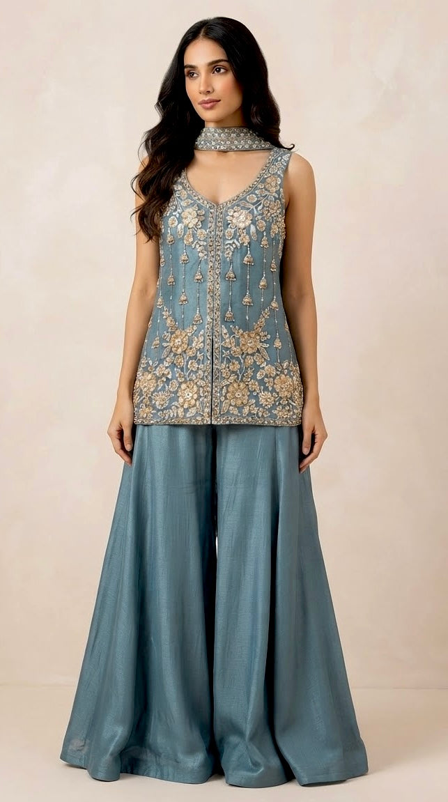Designer sharara set SF656