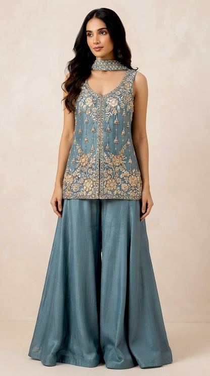 Designer sharara set SF656