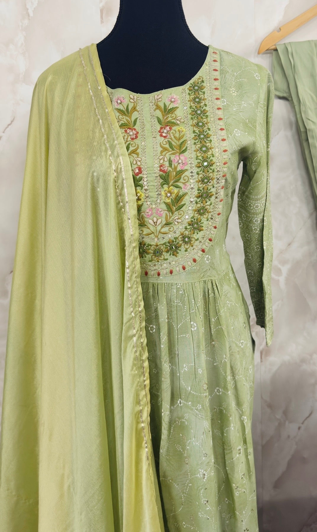 Rayon cotton nyra cut frock suit