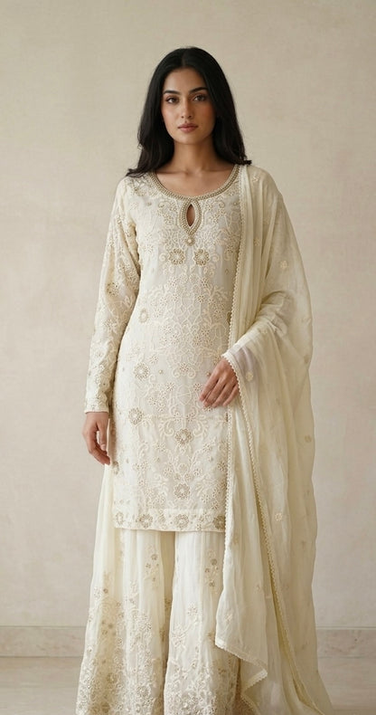Georgette sharara suit