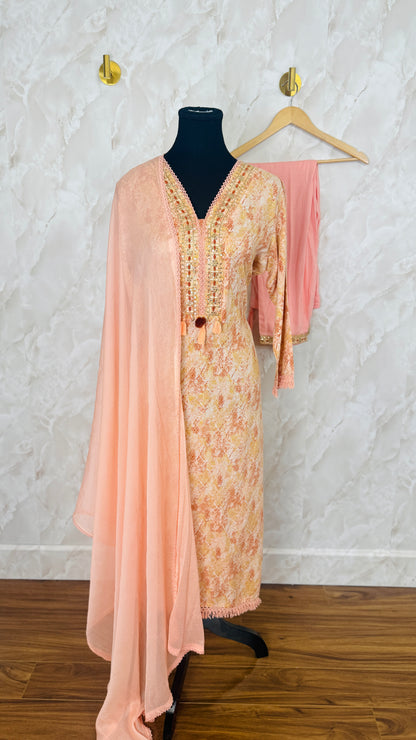 Soft rayon cotton suit