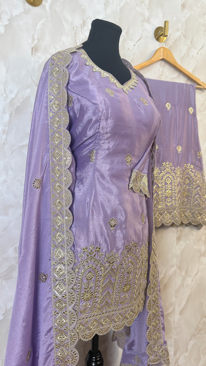 Gotta patti work plazzo suit