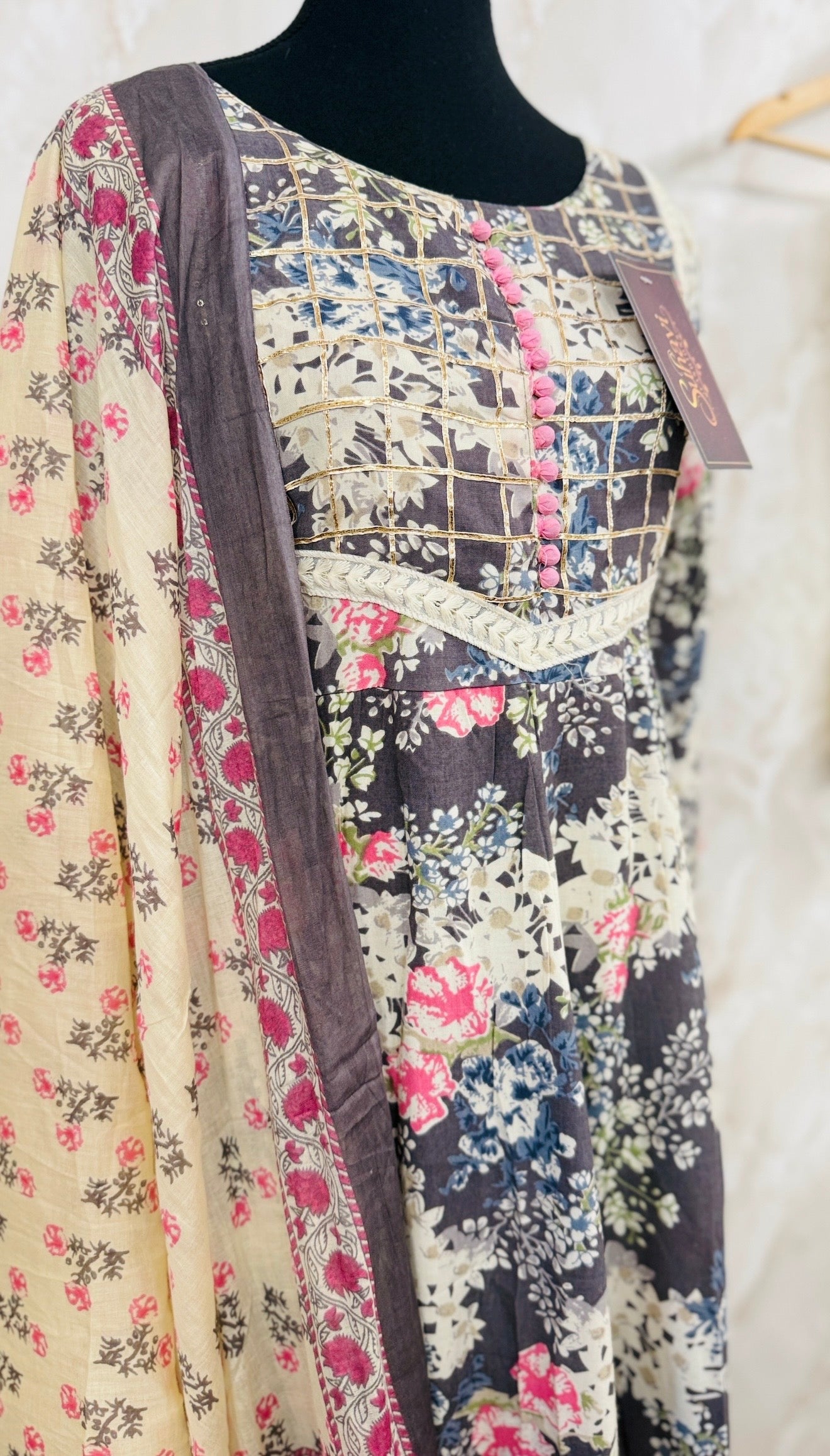 Pure cotton anarkali suit