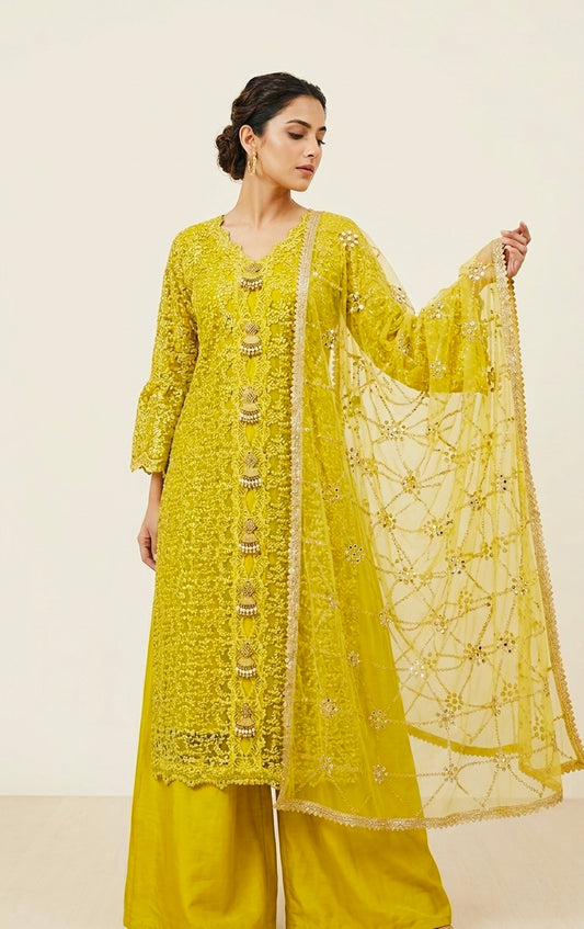 Party wear plazzo suit