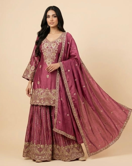 Beautiful sharara suit SF694