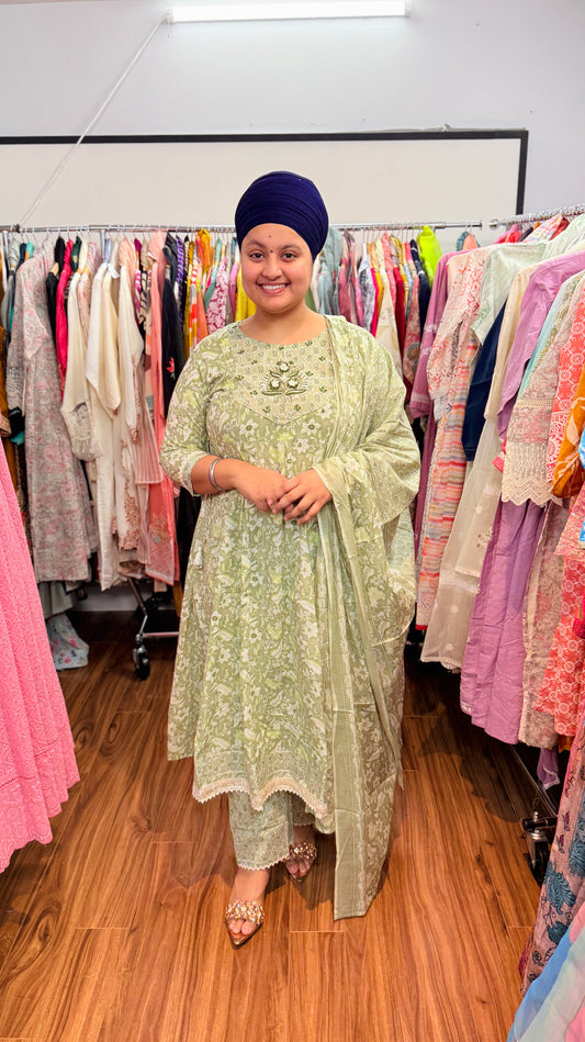 Pure cotton anarkali