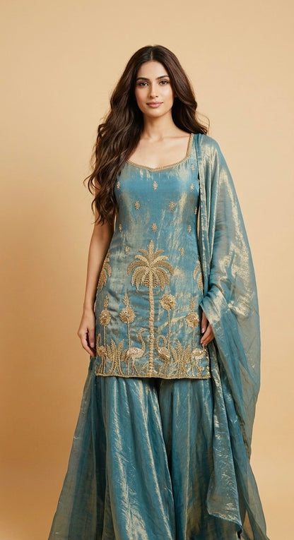 Handwork sharara suit