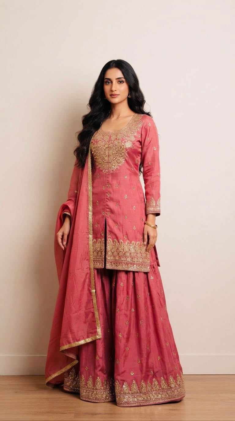 Beautiful sharara suit SF600