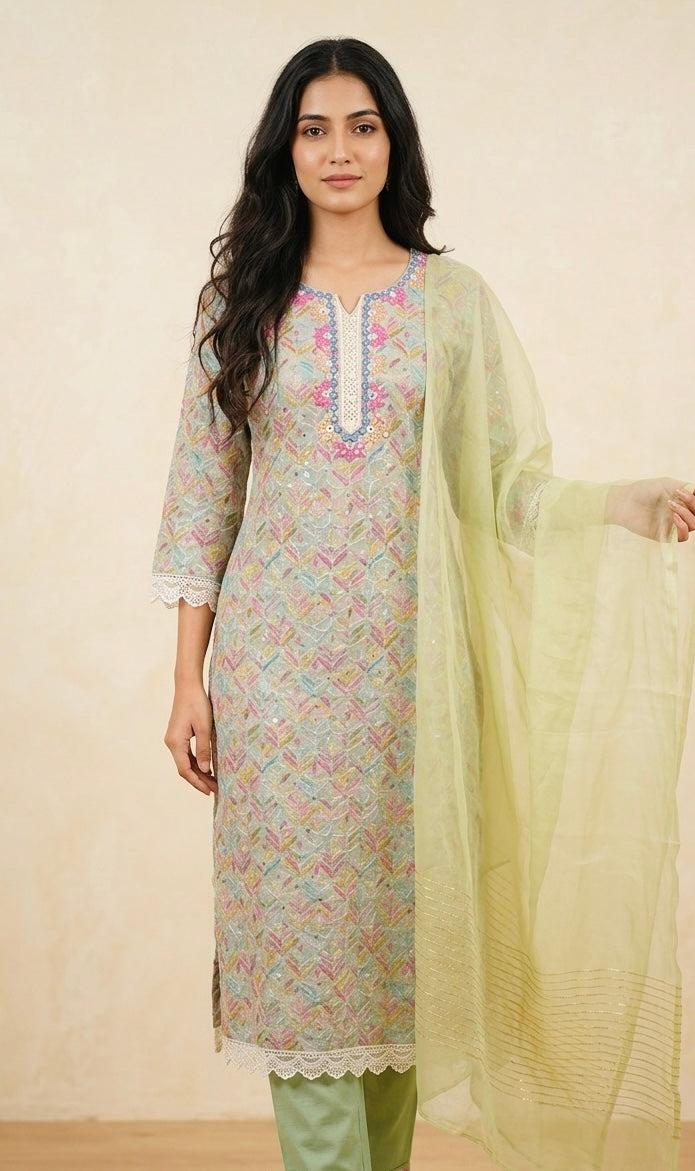 Pure cotton pant suit