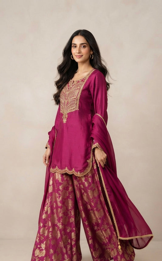 Silk designer suit SF462