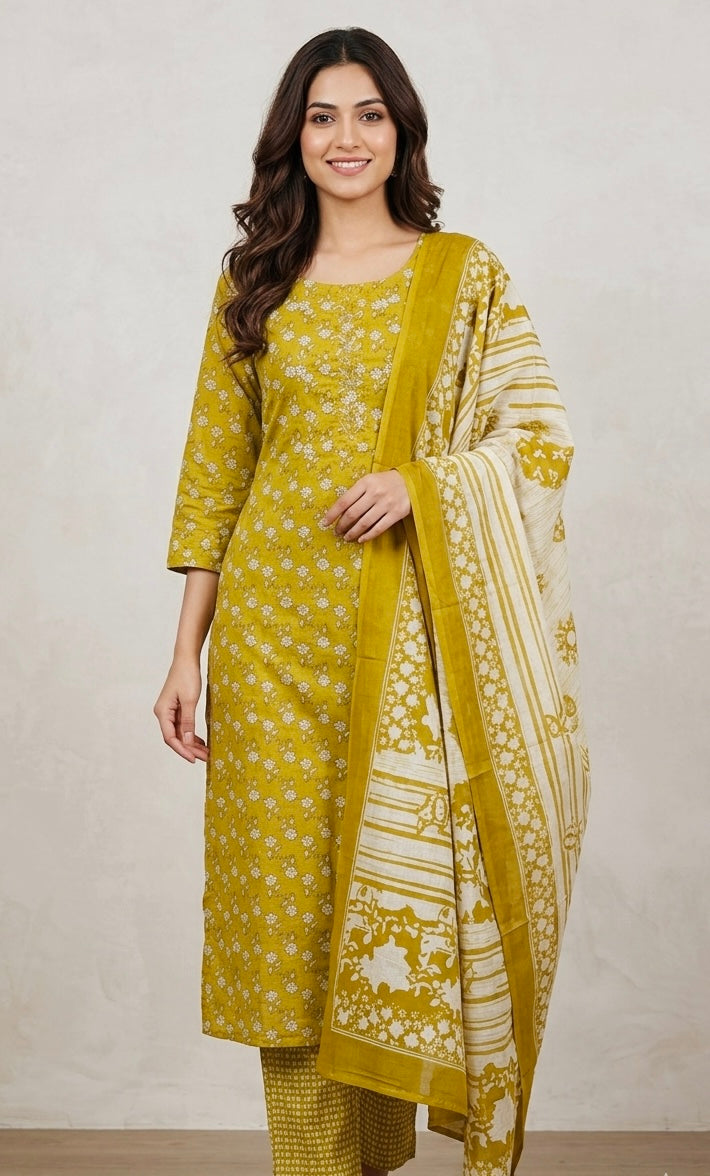Pure cotton suit