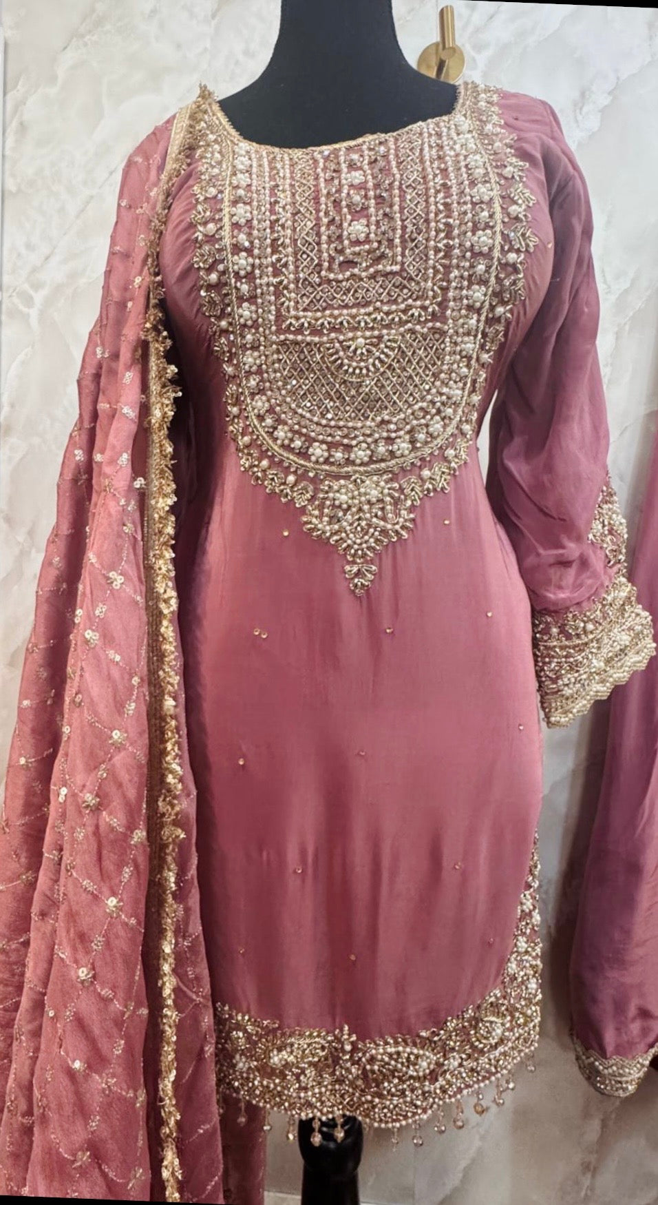 Crepe sharara suit SF471