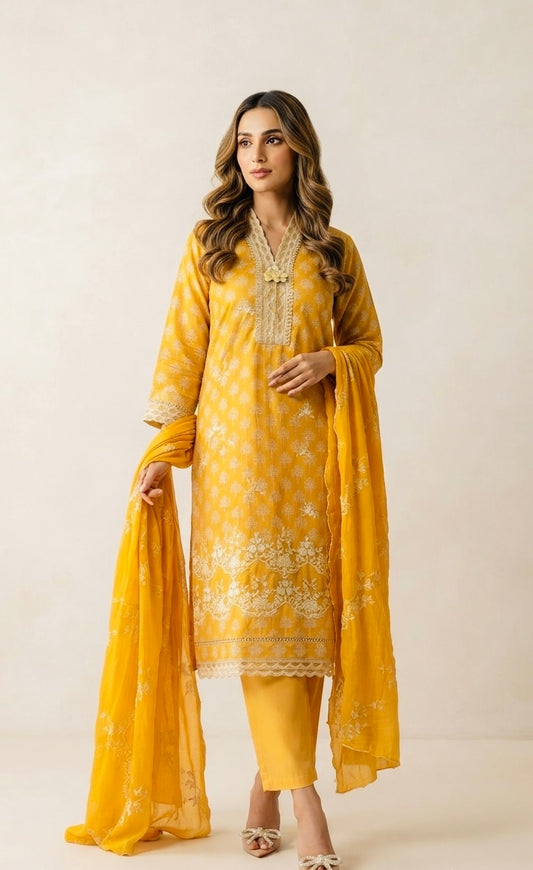 Pure muslin pakistani style pant suit SF470