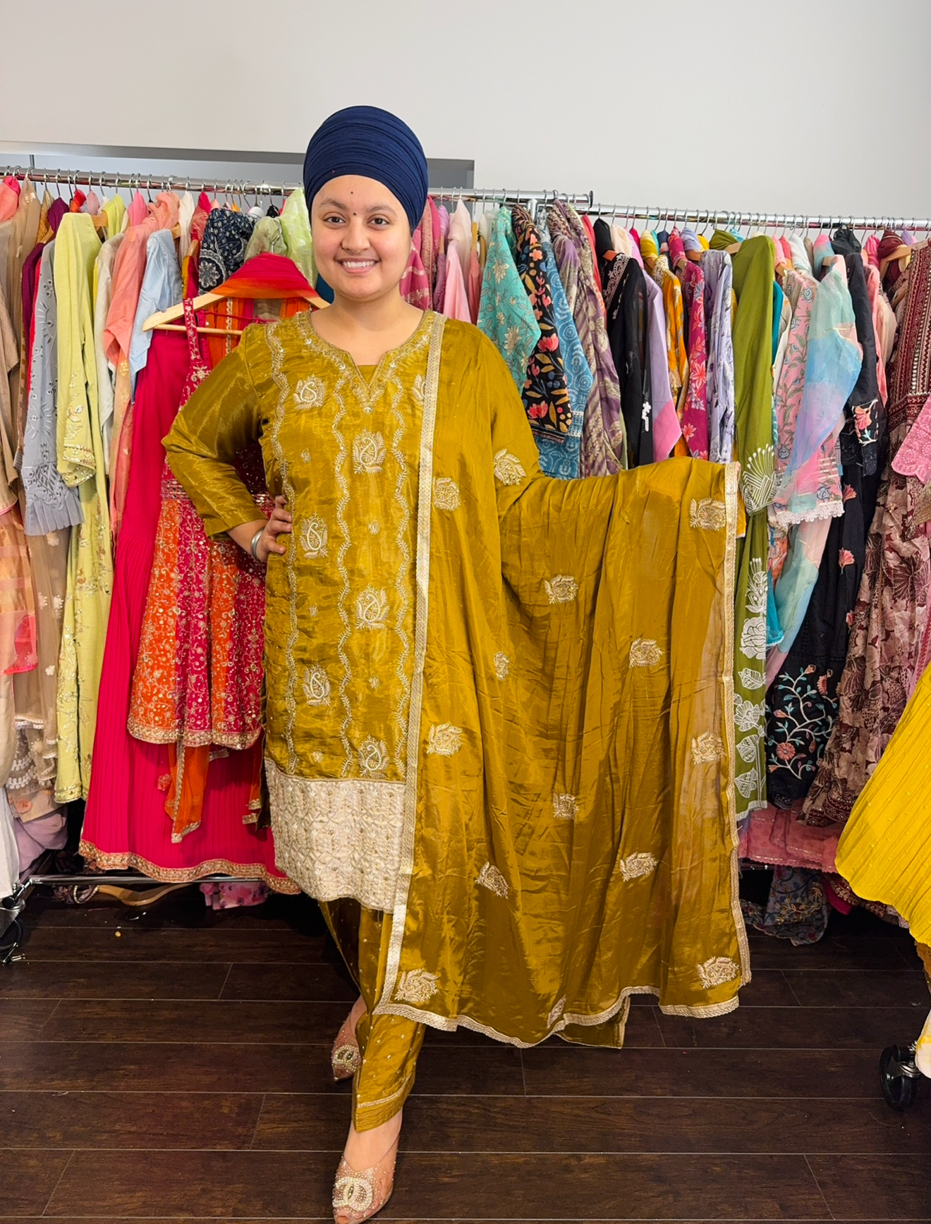 Shimmer salwar suit