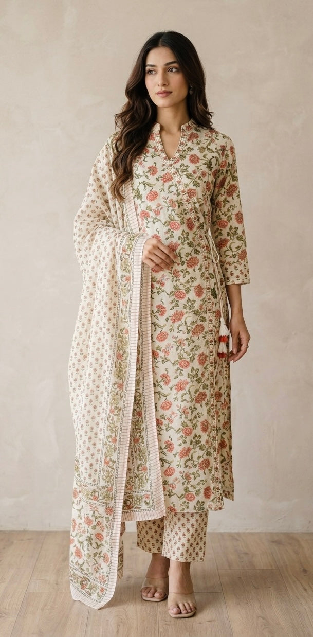 Pure cotton suit