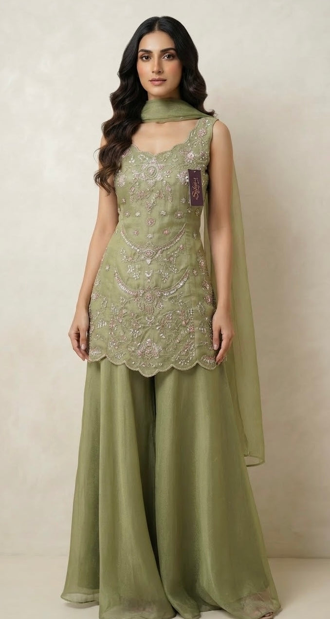 Designer sharara set SF654