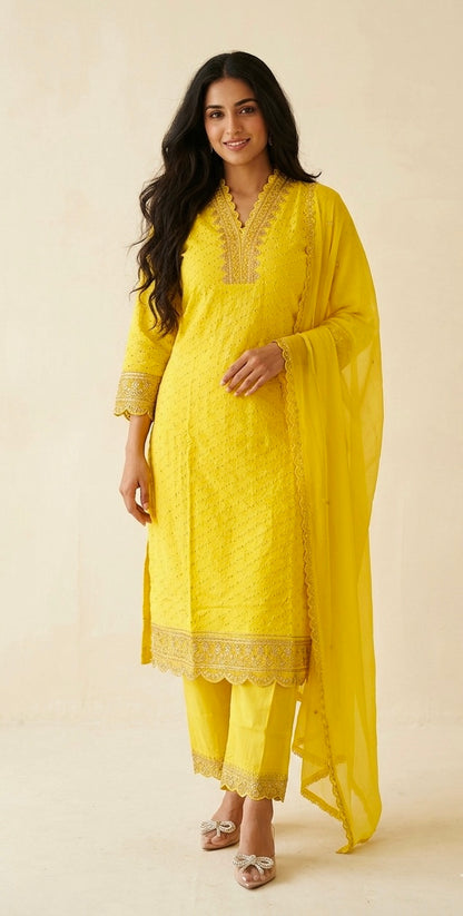 Pure cotton suit
