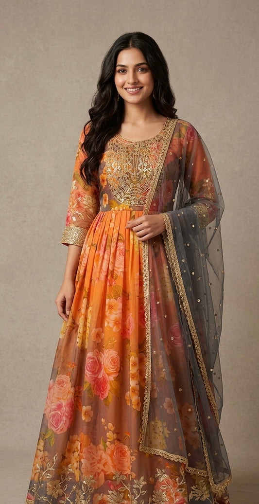 Organza frock suit  (no bottoms)