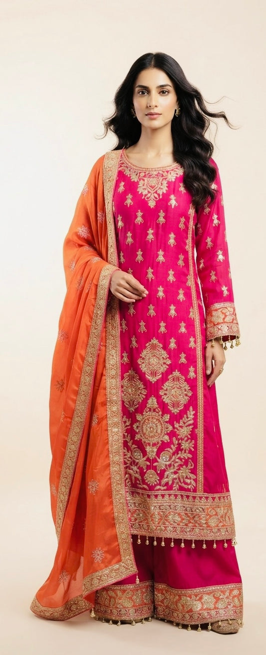 Chinnon pakistani party wear suit SF432